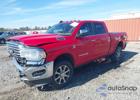 2021 Ram 2500 Limited Longhorn 4X4 6'4 Box из США, поврежденный, VIN 3C6UR5GL7MG641711